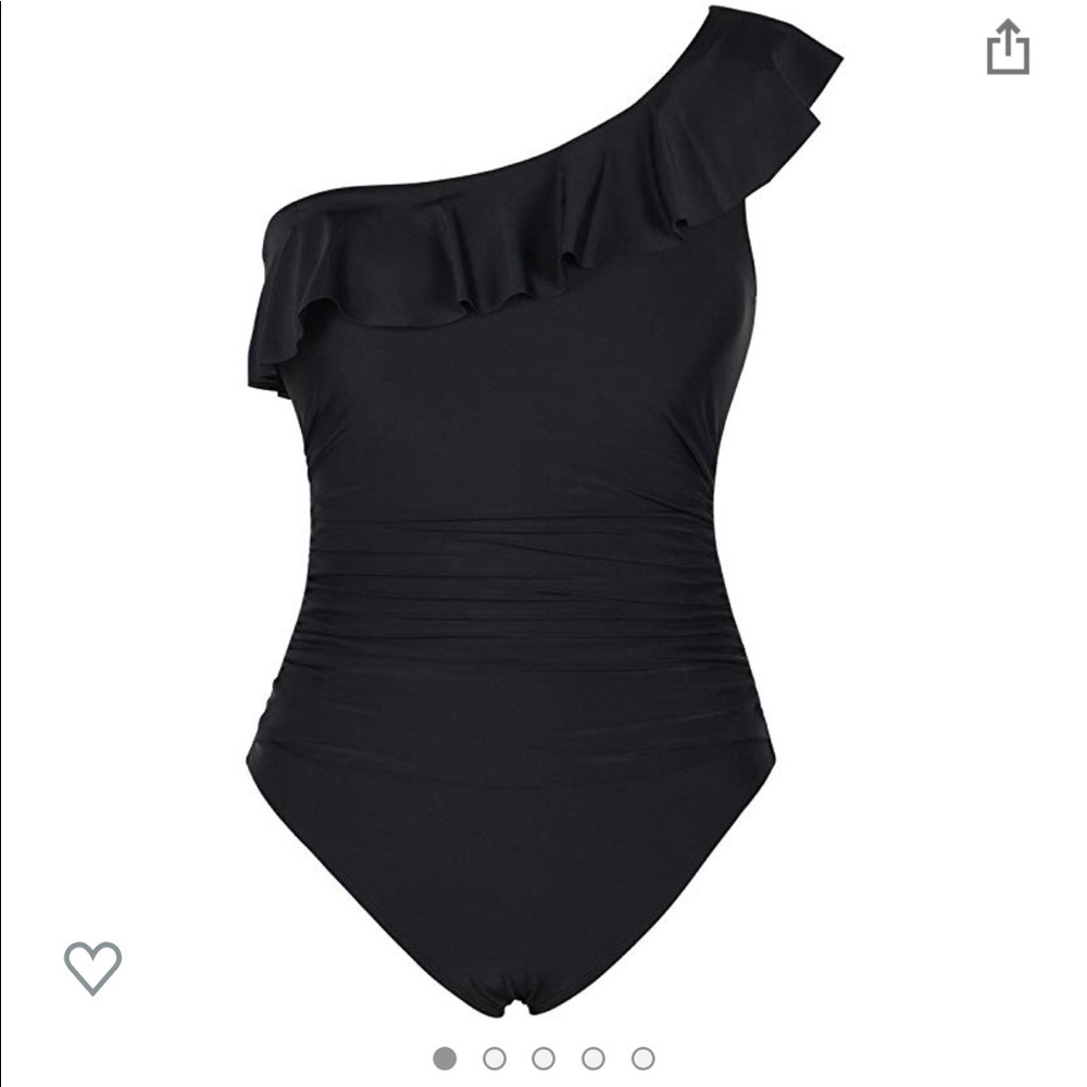 One shoulder one piece swimsuit